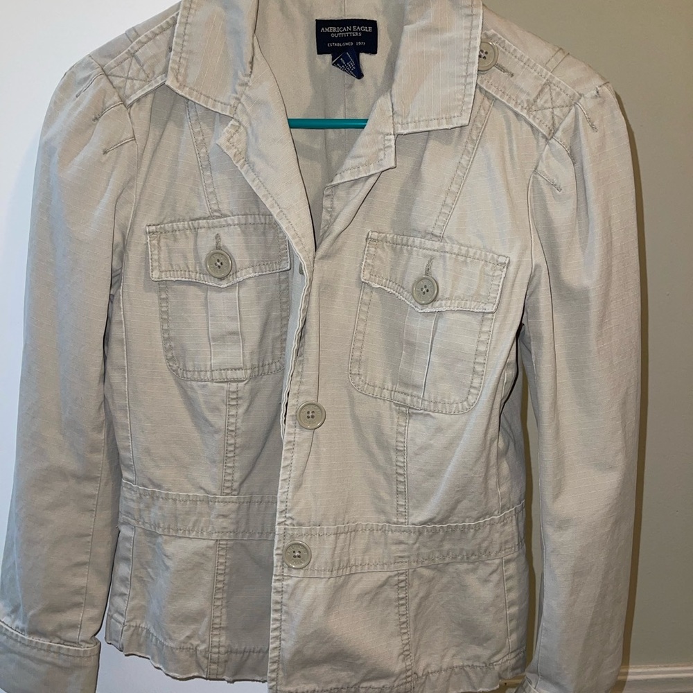 American Eagle Tan Jean Jacket